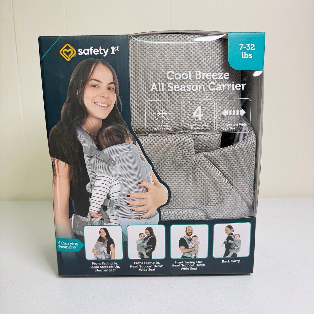 Safety 1st Cool Breeze All Season Carrier 4-in-1 Grey 7-32 lbs